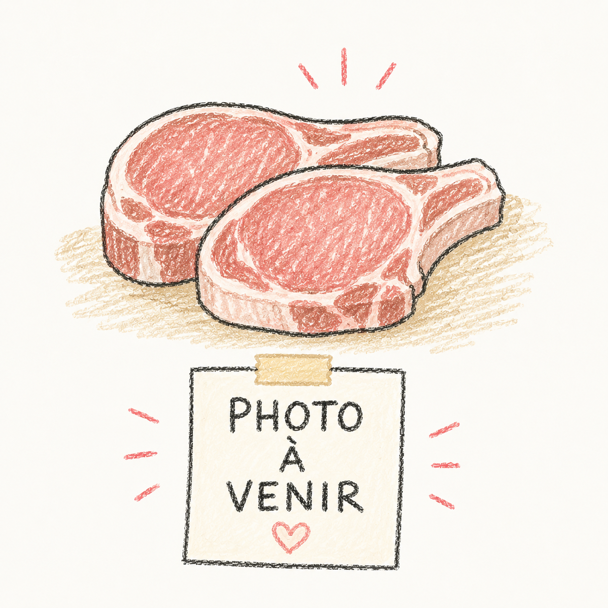 Côtelettes de porc avec os