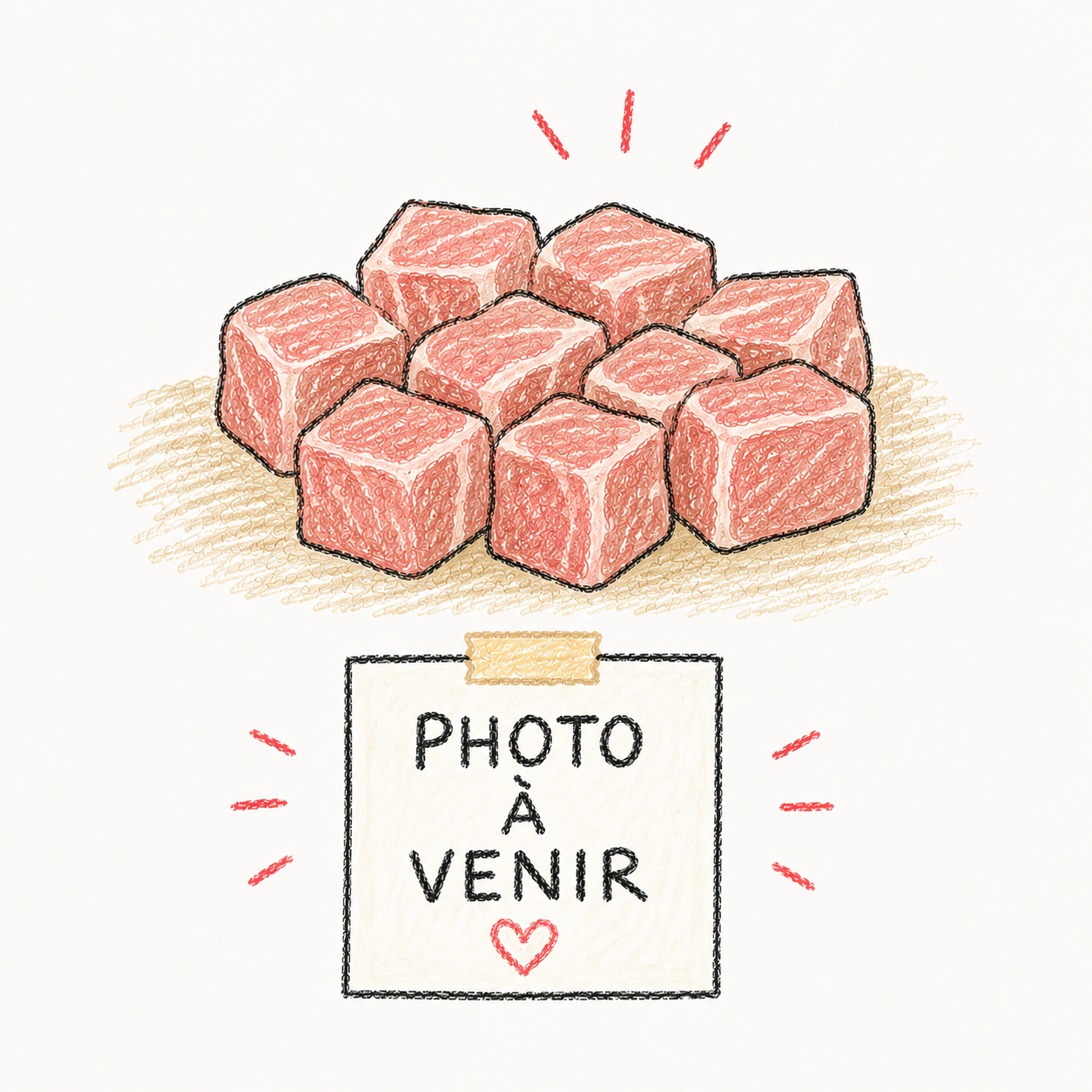 Cubes à ragoût